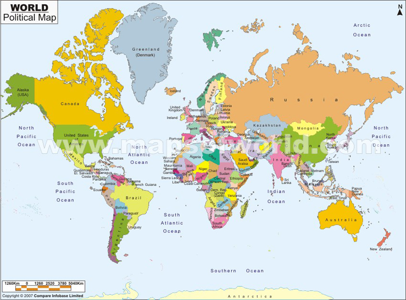 World Map Cities